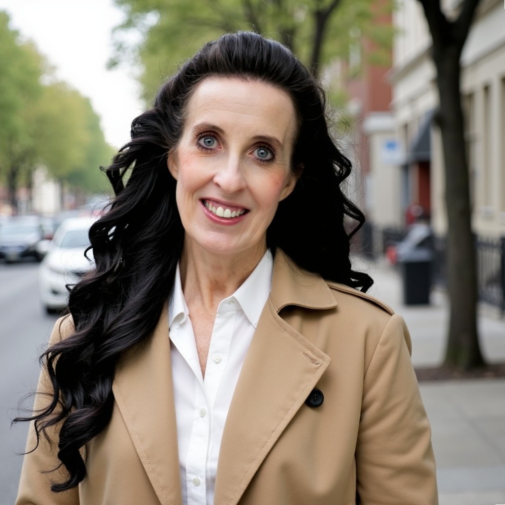 Portrait of Kim Miller, doll artist and founder of Eilonwy's Closet