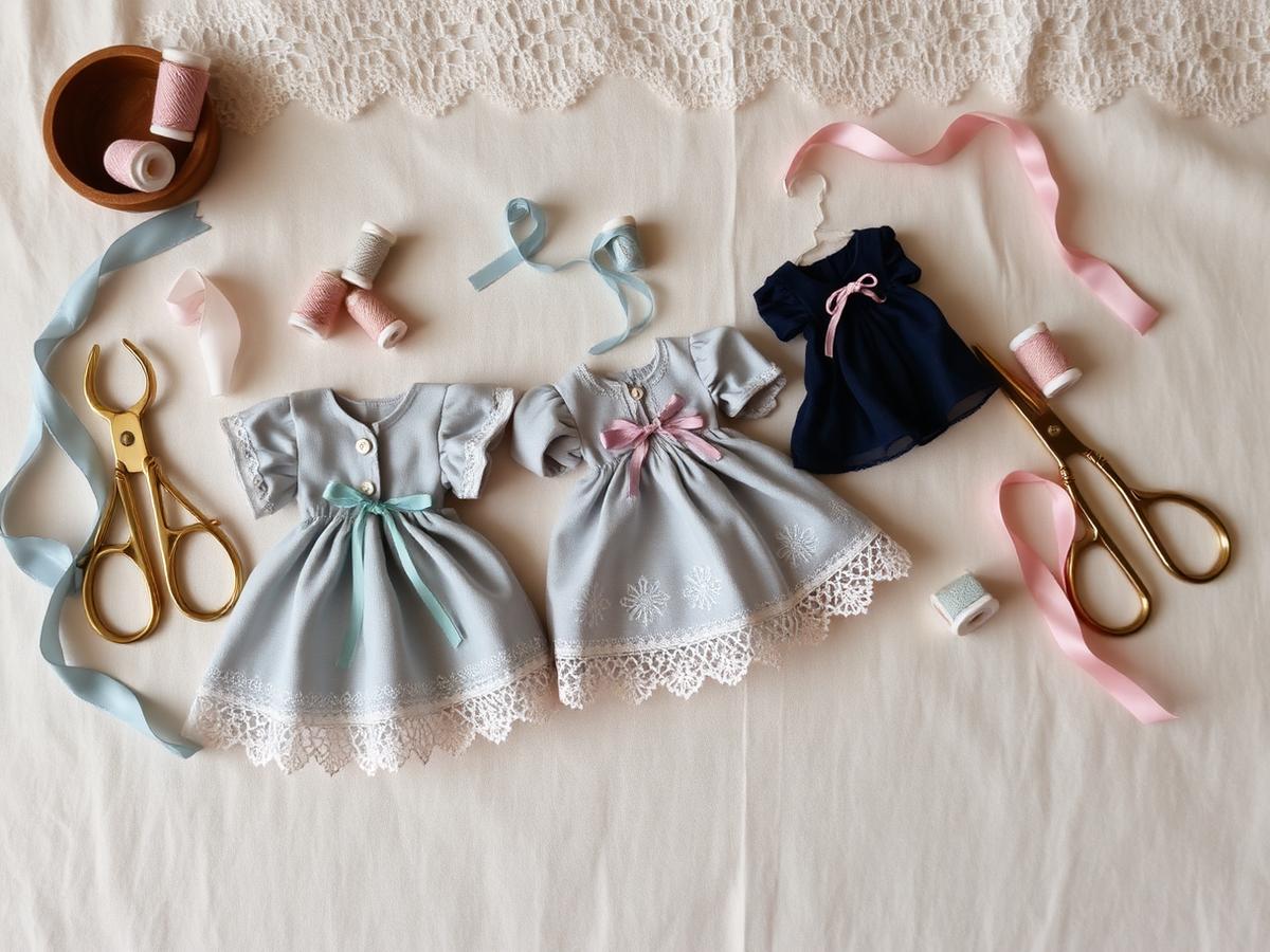 Hand-sewn spring wardrobe