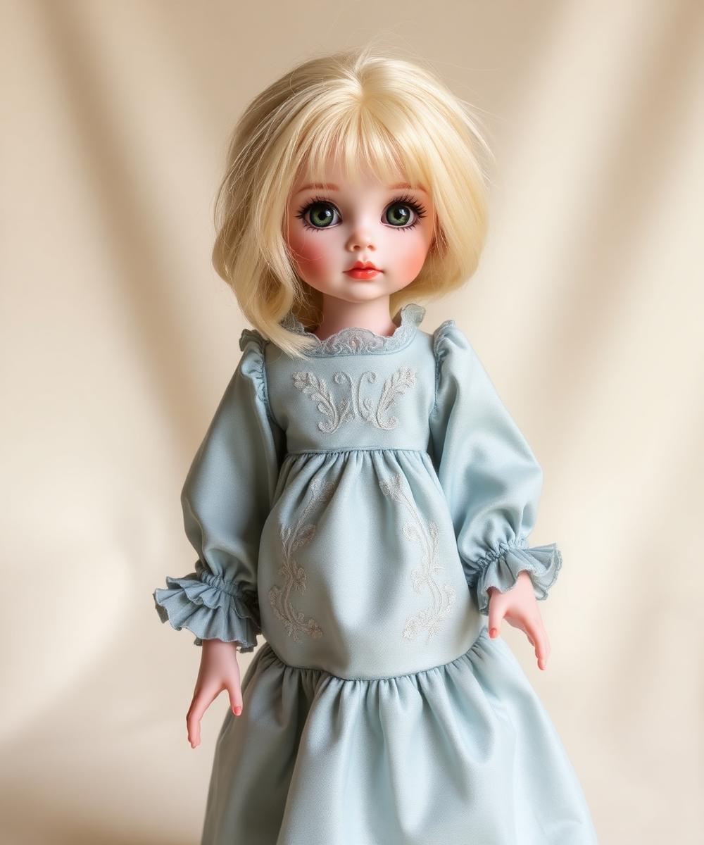 Wren of the Meadow — custom doll by Kim Miller